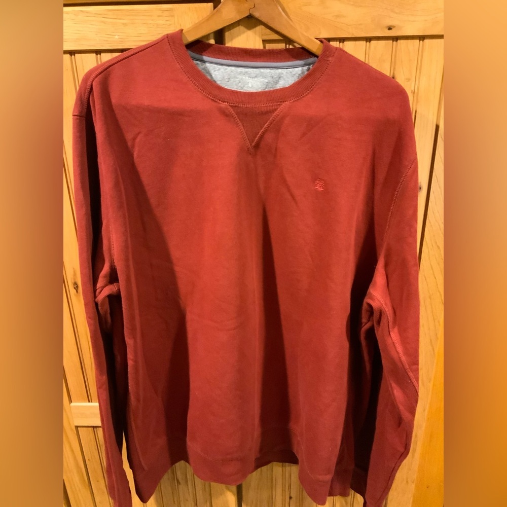 Men's Red Crew Neck Sweater